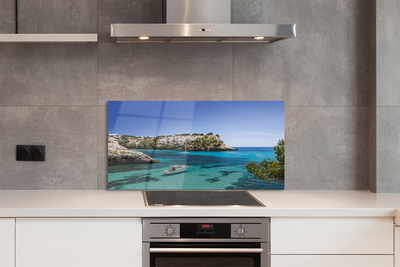 Painel de vidro Costa do Mar das Falésias da Espanha