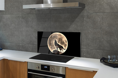 Painel de vidro Lua do Lobo