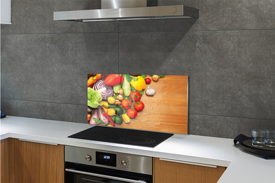 Painel de vidro Cogumelos de abobrinha com alho