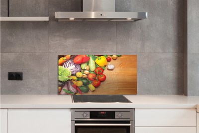 Painel de vidro Cogumelos de abobrinha com alho