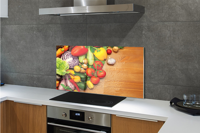 Painel de vidro Cogumelos de abobrinha com alho