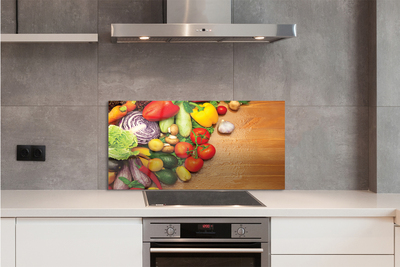 Painel de vidro Cogumelos de abobrinha com alho