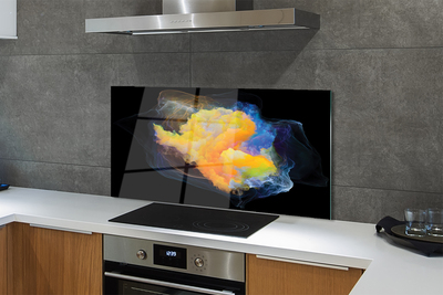 Painel de vidro Fractais coloridos