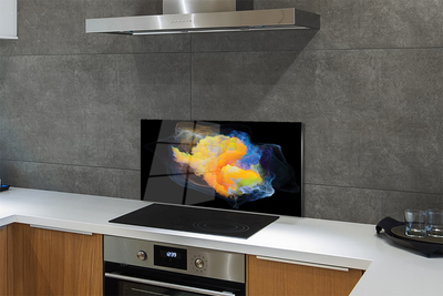 Painel de vidro Fractais coloridos