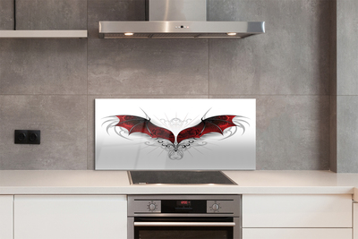 Painel de vidro Asas de dragão