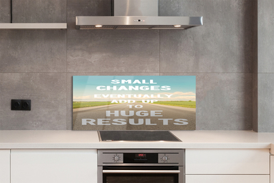 Painel de vidro Rua, prado, céu