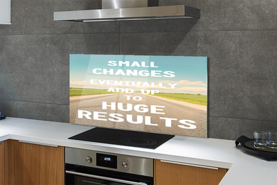 Painel de vidro Rua, prado, céu