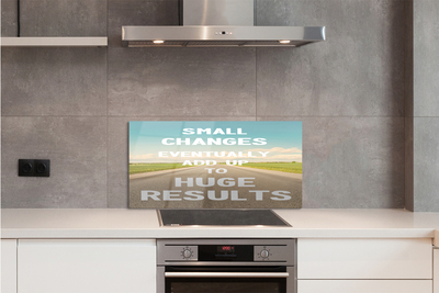 Painel de vidro Rua, prado, céu