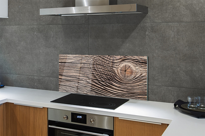 Painel de vidro Grão da placa de madeira