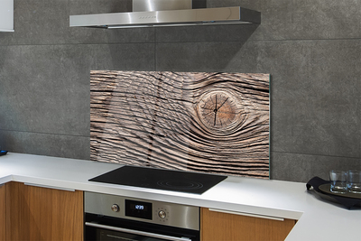 Painel de vidro Grão da placa de madeira