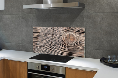 Painel de vidro Grão da placa de madeira