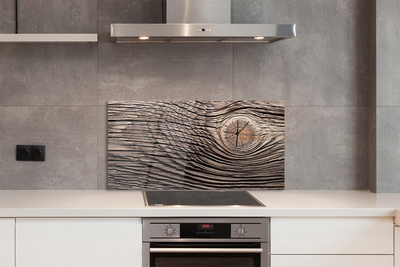 Painel de vidro Grão da placa de madeira