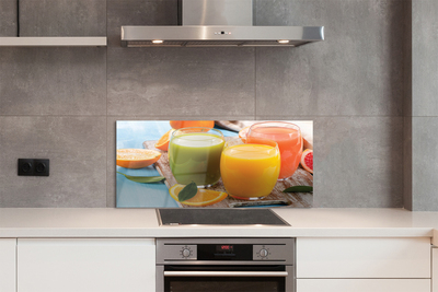 Painel de vidro Copos coloridos para coquetel