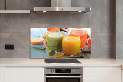 Painel de vidro Copos coloridos para coquetel