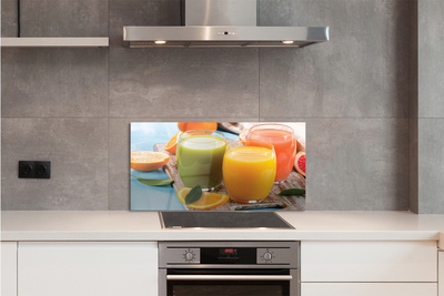 Painel de vidro Copos coloridos para coquetel