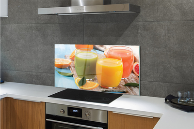 Painel de vidro Copos coloridos para coquetel