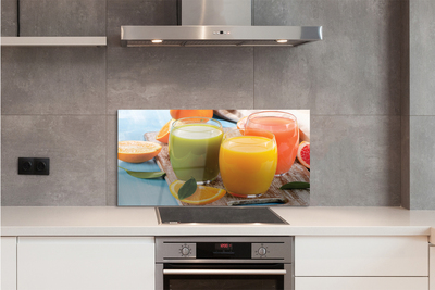 Painel de vidro Copos coloridos para coquetel