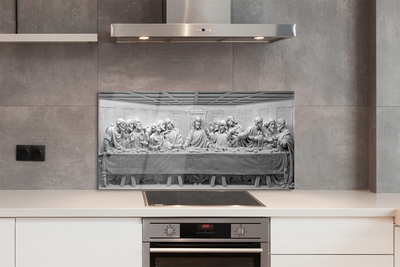 Painel de vidro A peça A Última Ceia