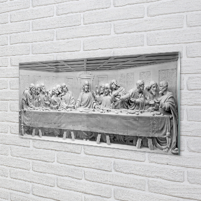 Painel de vidro A peça A Última Ceia