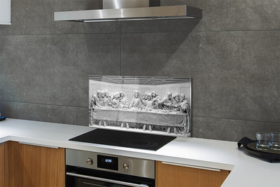 Painel de vidro A peça A Última Ceia