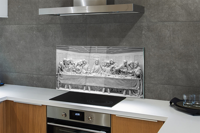 Painel de vidro A peça A Última Ceia