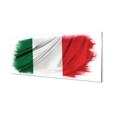 Painel de vidro bandeira italiana