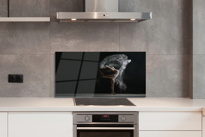 Painel de vidro Mulher fuma