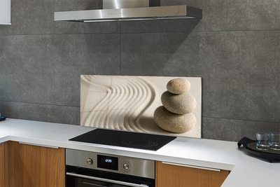 Painel de vidro Estrutura de areia e pedra