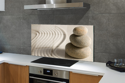 Painel de vidro Estrutura de areia e pedra