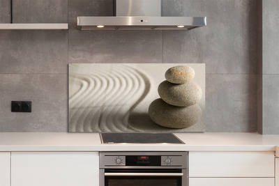 Painel de vidro Estrutura de areia e pedra