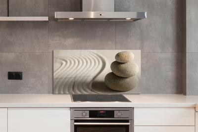 Painel de vidro Estrutura de areia e pedra