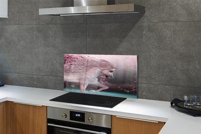 Painel de vidro Lago da Árvore Unicórnio