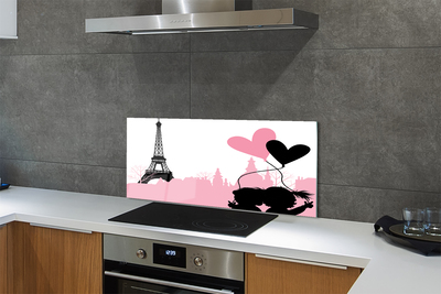 Painel de vidro Torre do coração da cidade