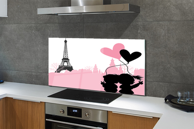 Painel de vidro Torre do coração da cidade