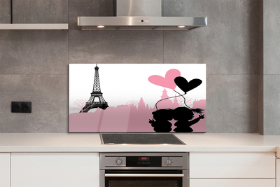 Painel de vidro Torre do coração da cidade