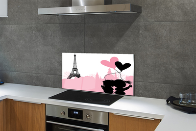 Painel de vidro Torre do coração da cidade