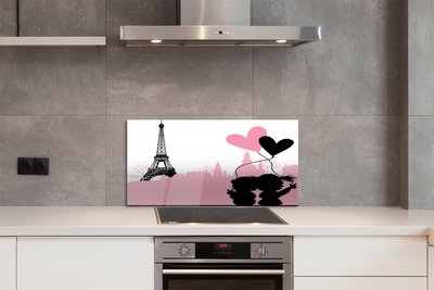 Painel de vidro Torre do coração da cidade