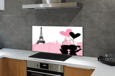 Painel de vidro Torre do coração da cidade