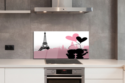 Painel de vidro Torre do coração da cidade