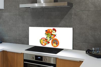 Painel de vidro Um homem feito de vegetais