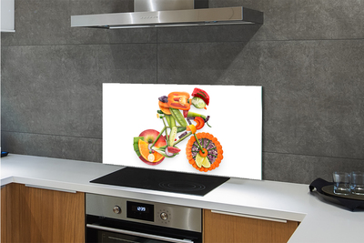 Painel de vidro Um homem feito de vegetais