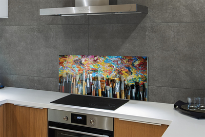 Painel de vidro Pincéis de esfregaço