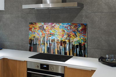 Painel de vidro Pincéis de esfregaço