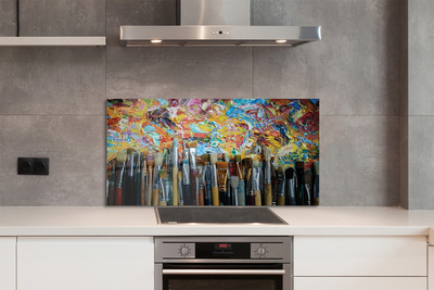 Painel de vidro Pincéis de esfregaço