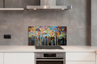 Painel de vidro Pincéis de esfregaço