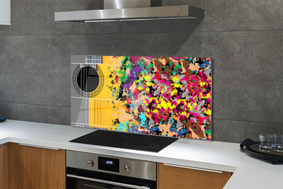 Painel de vidro Cores de violão acústico