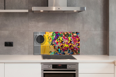 Painel de vidro Cores de violão acústico