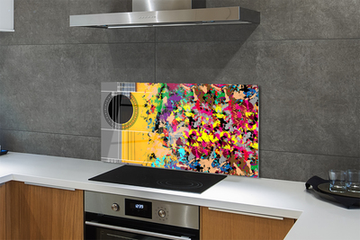 Painel de vidro Cores de violão acústico