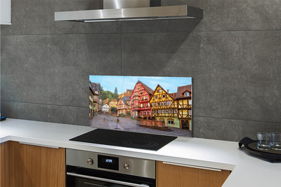 Painel de vidro Alemanha Cidade Velha Baviera