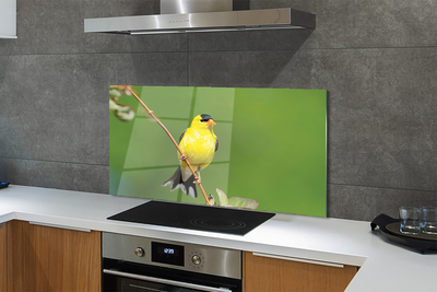 Painel de vidro Papagaio amarelo